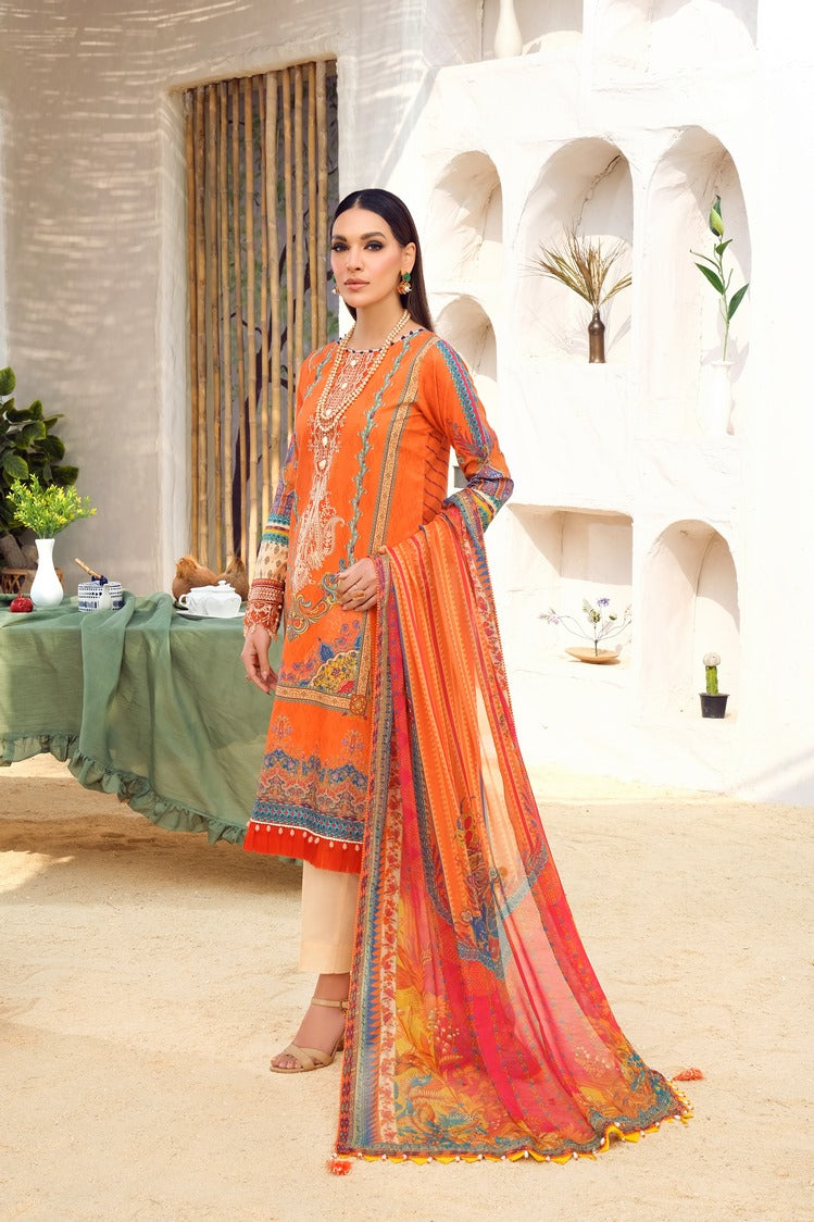 3-PC Unstitched Digital Printed Lawn Suit