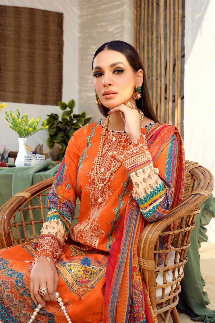 3-PC Unstitched Digital Printed Lawn Suit