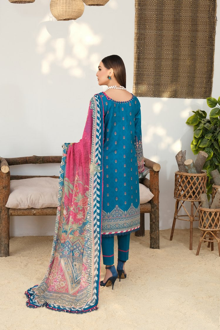 3-PC Unstitched Digital Printed Lawn Suit