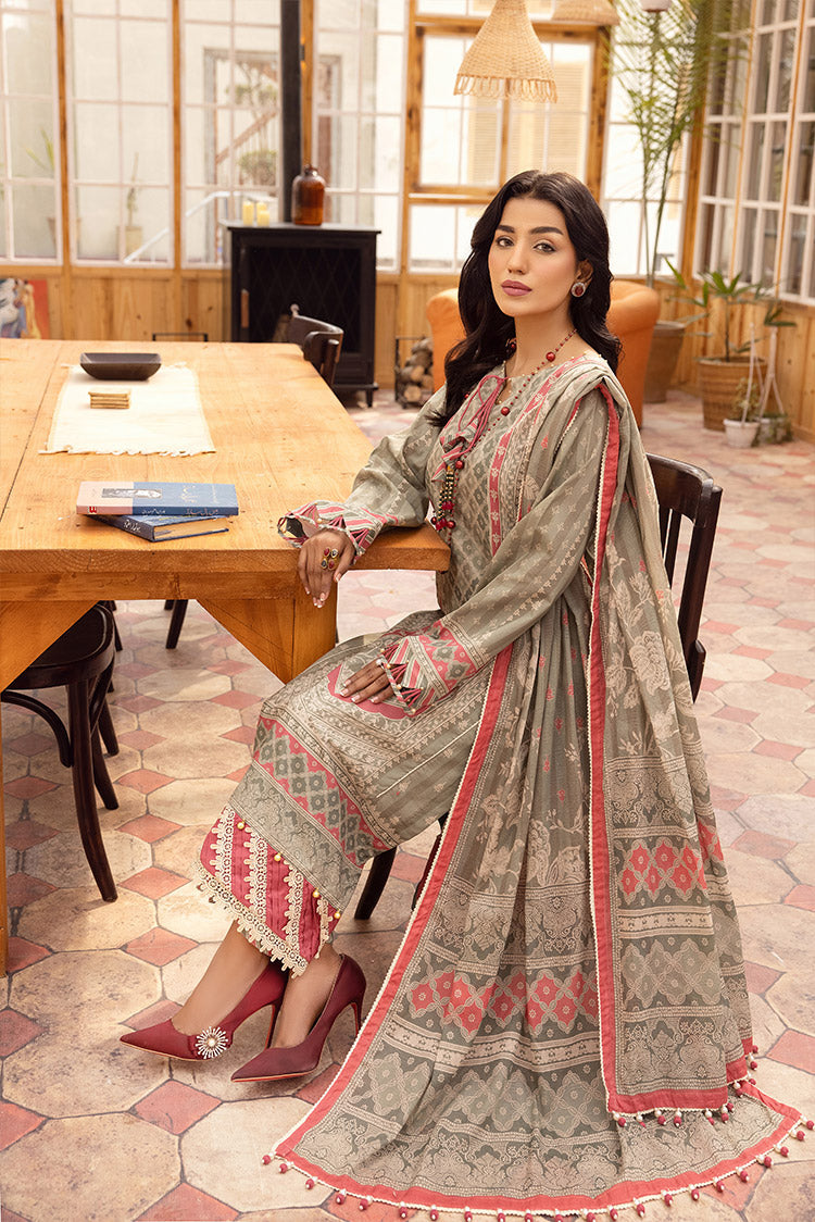 3-PC Unstitched Digital Printed Lawn Suit