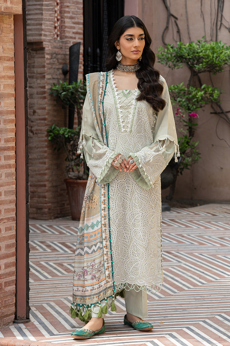 3-PC Unstitched Embroidered Lawn Suit