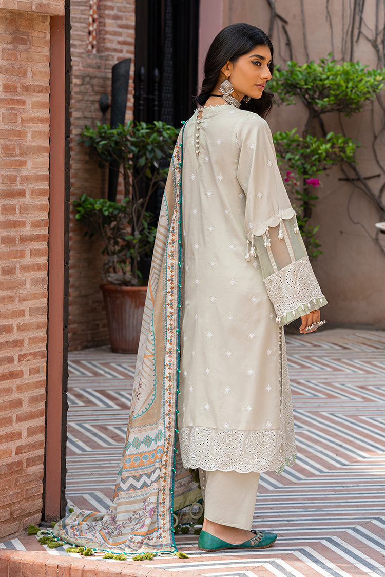 3-PC Unstitched Embroidered Lawn Suit