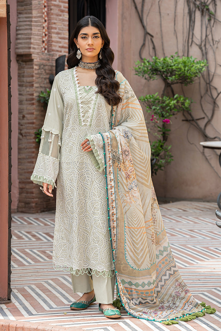 3-PC Unstitched Embroidered Lawn Suit