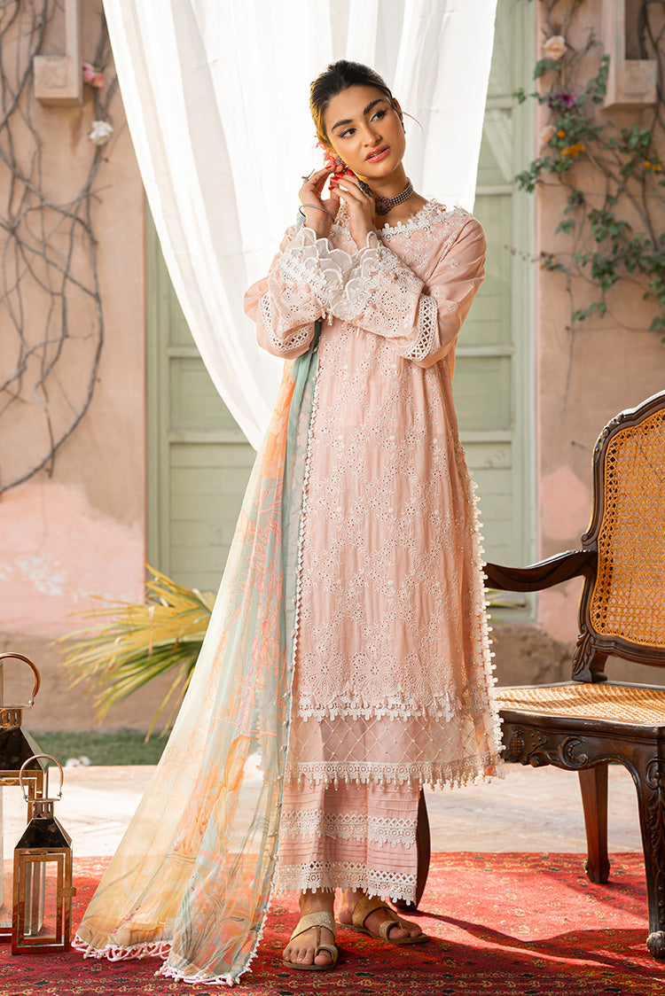 3-PC Unstitched Embroidered Lawn Suit