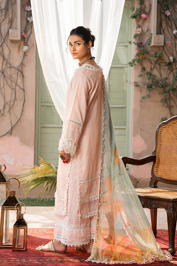 3-PC Unstitched Embroidered Lawn Suit