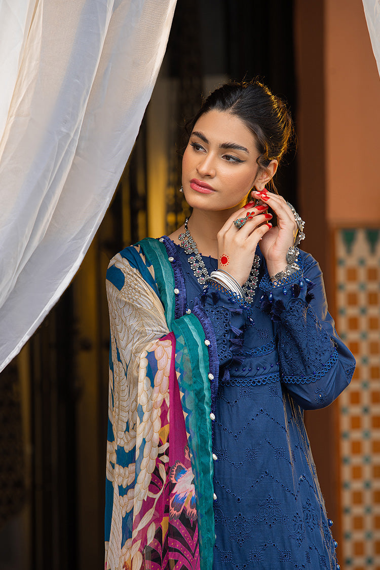 3-PC Unstitched Embroidered Lawn Suit