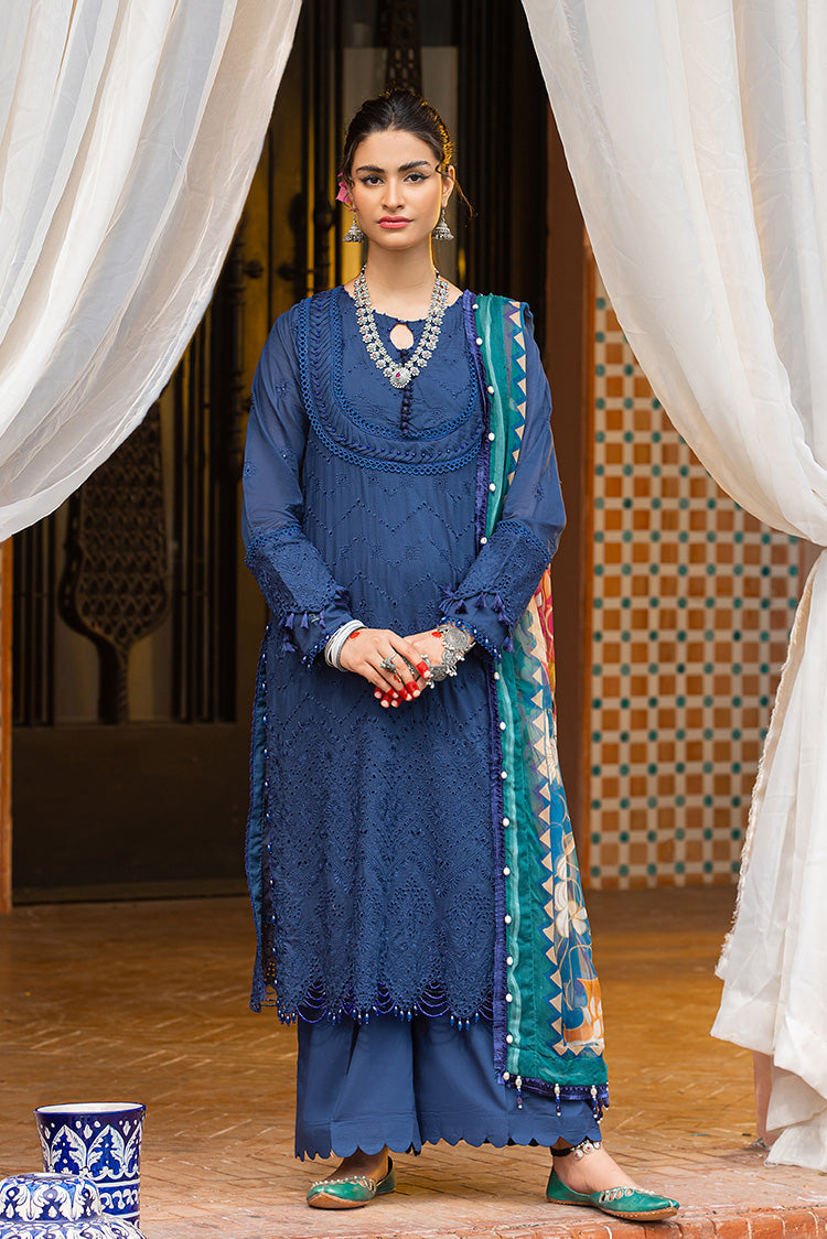 3-PC Unstitched Embroidered Lawn Suit