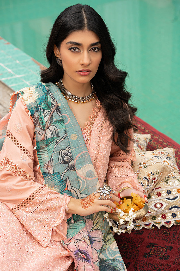 3-PC Unstitched Embroidered Lawn Suit