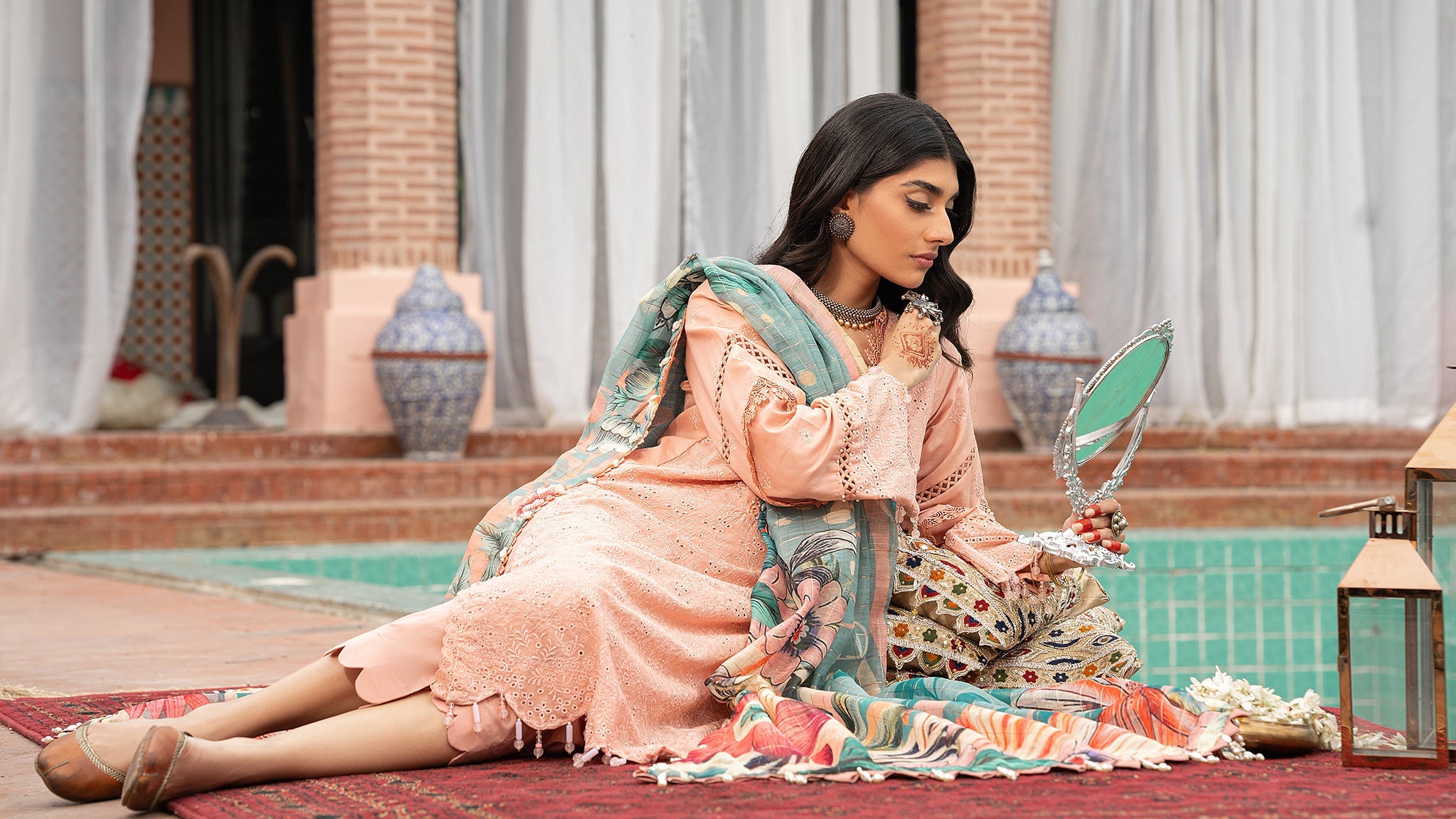 3-PC Unstitched Embroidered Lawn Suit