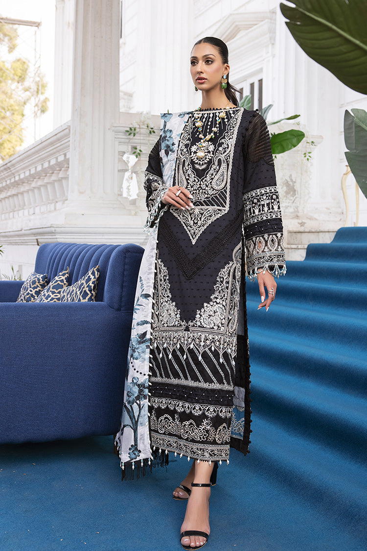 3-PC Unstitched Embroidered Lawn Suit