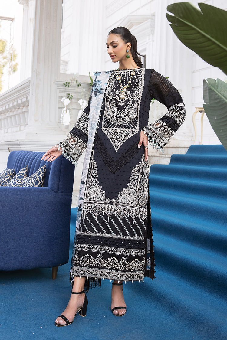 3-PC Unstitched Embroidered Lawn Suit