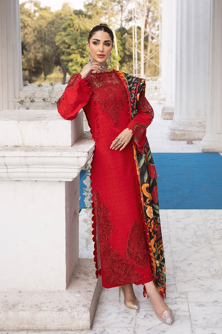 3-PC Unstitched Embroidered Lawn Suit