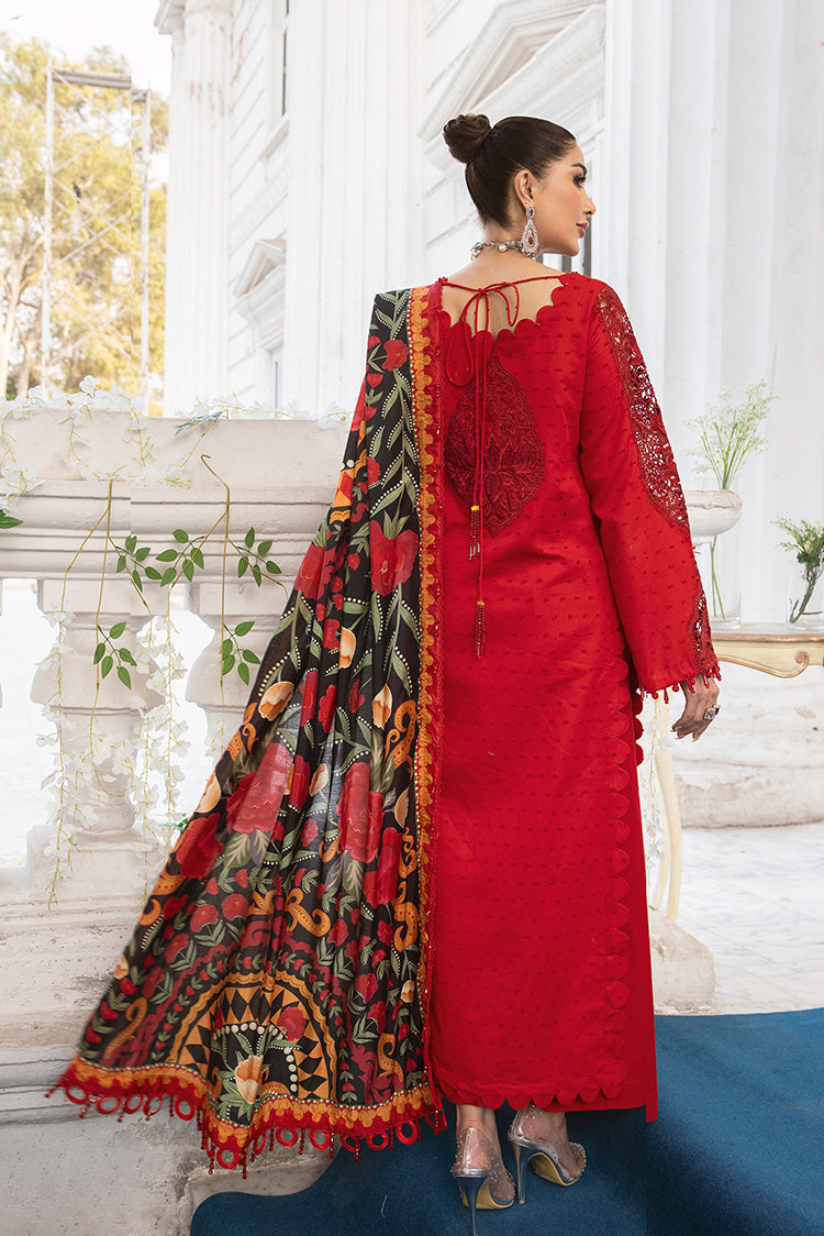 3-PC Unstitched Embroidered Lawn Suit