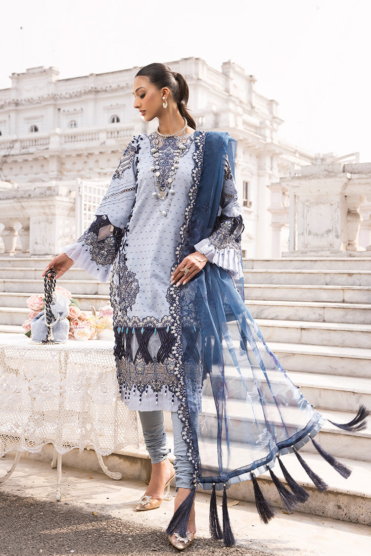 3-PC Unstitched Embroidered Lawn Suit