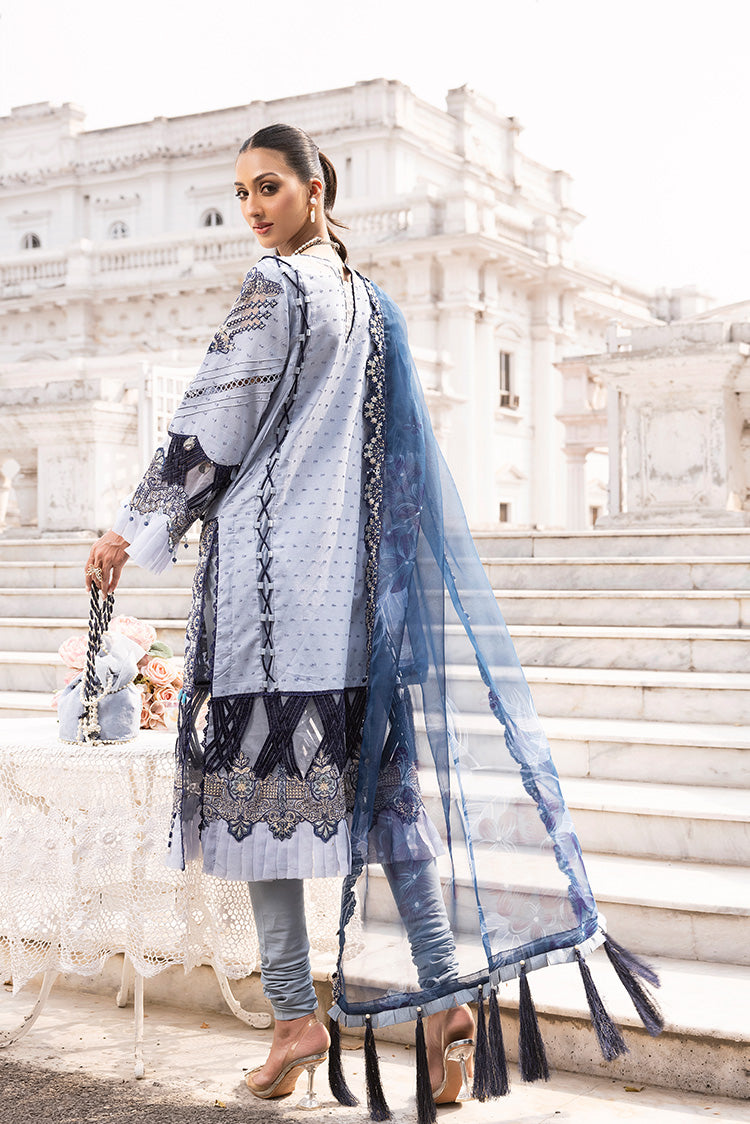 3-PC Unstitched Embroidered Lawn Suit