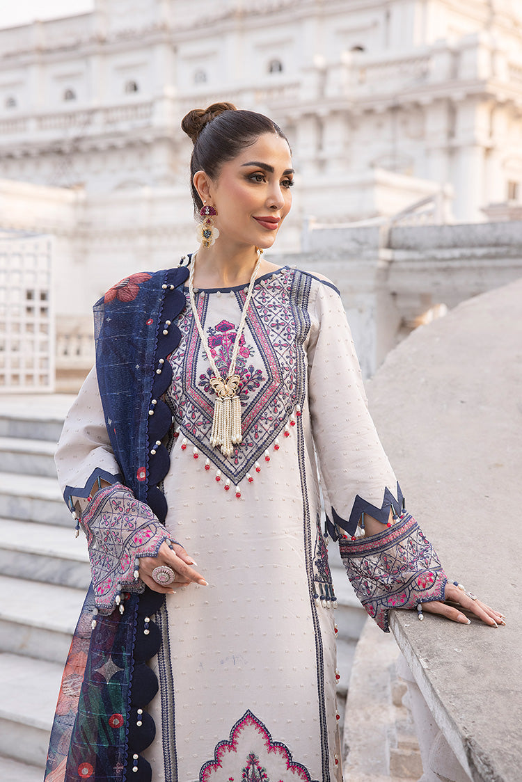 3-PC Unstitched Embroidered Lawn Suit