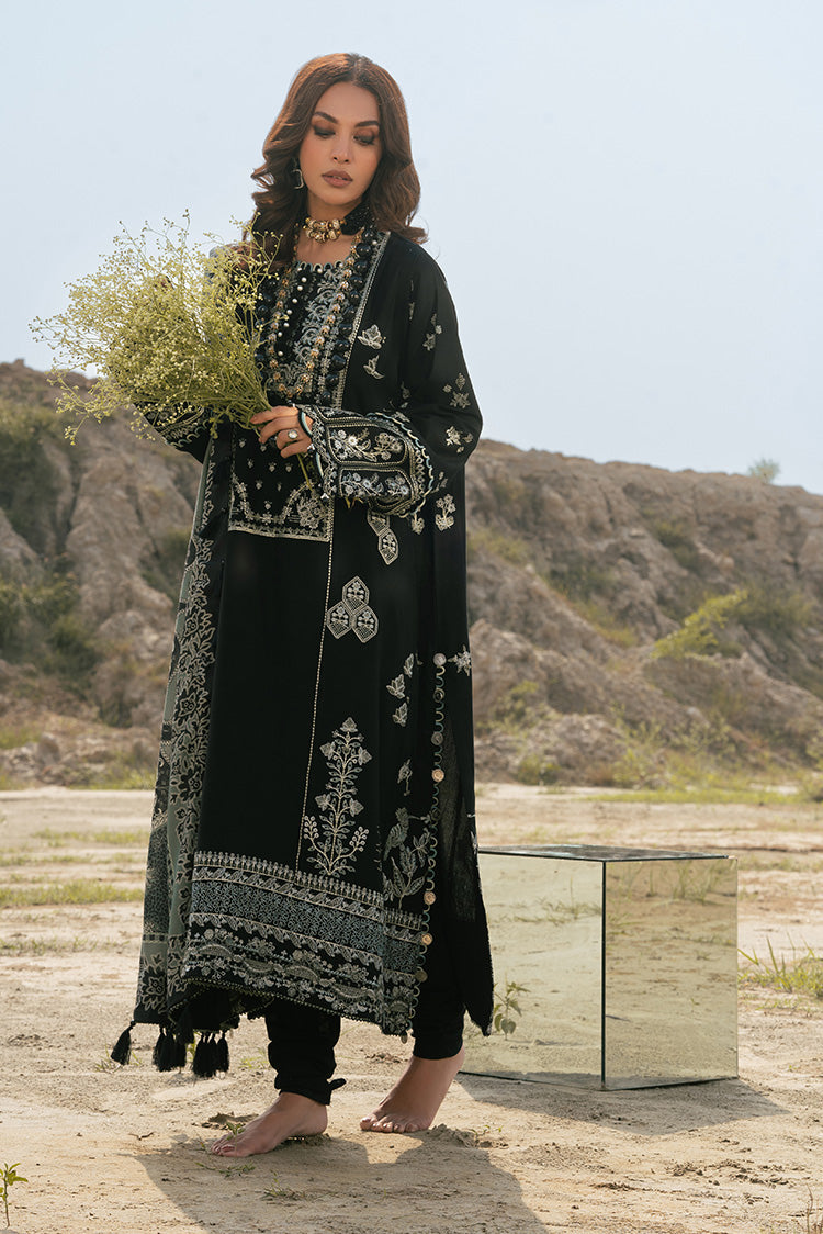 3-PC Unstitched Embroidered Jacquard Khaddar Suit