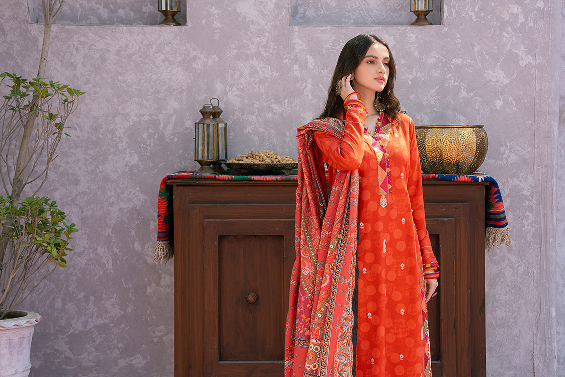 3-PC Unstitched Digital Printed Viscose Suit