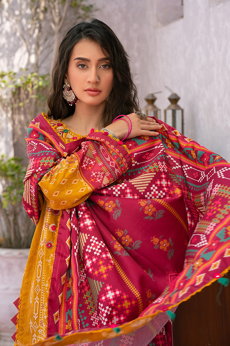 3-PC Unstitched Digital Printed Viscose Suit