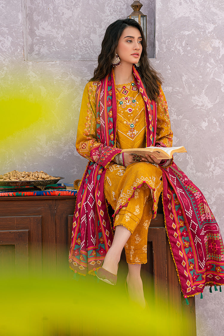 3-PC Unstitched Digital Printed Viscose Suit