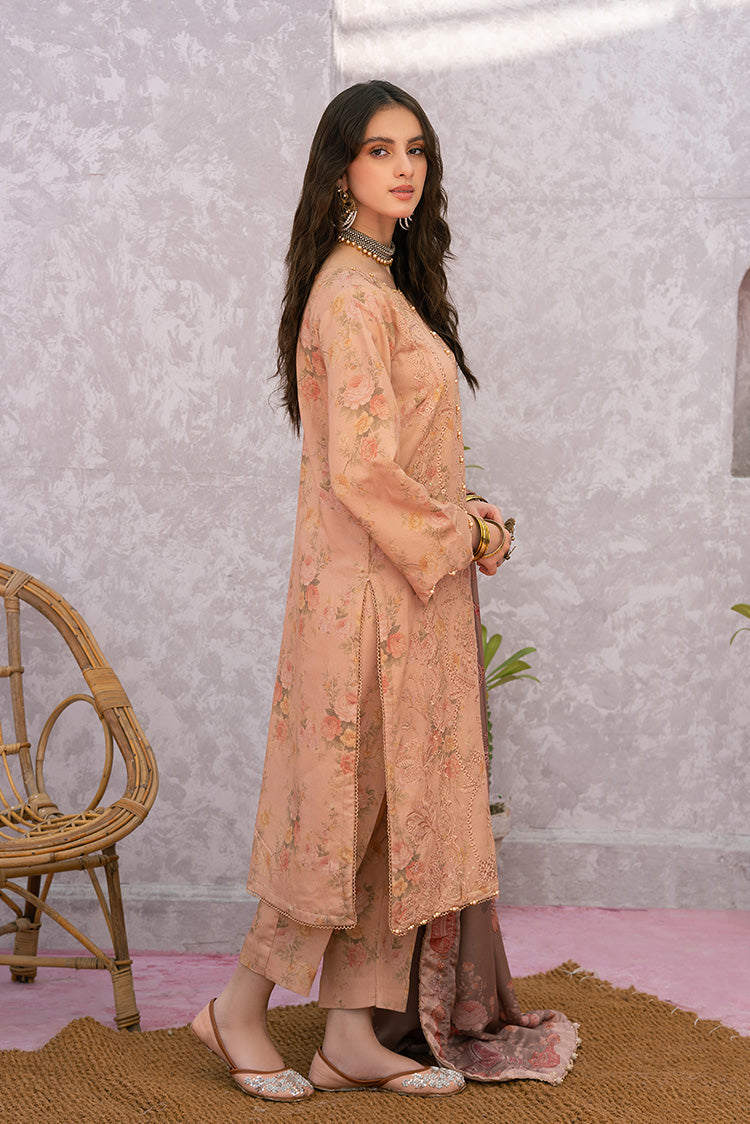 3-PC Unstitched Digital Printed Viscose Suit