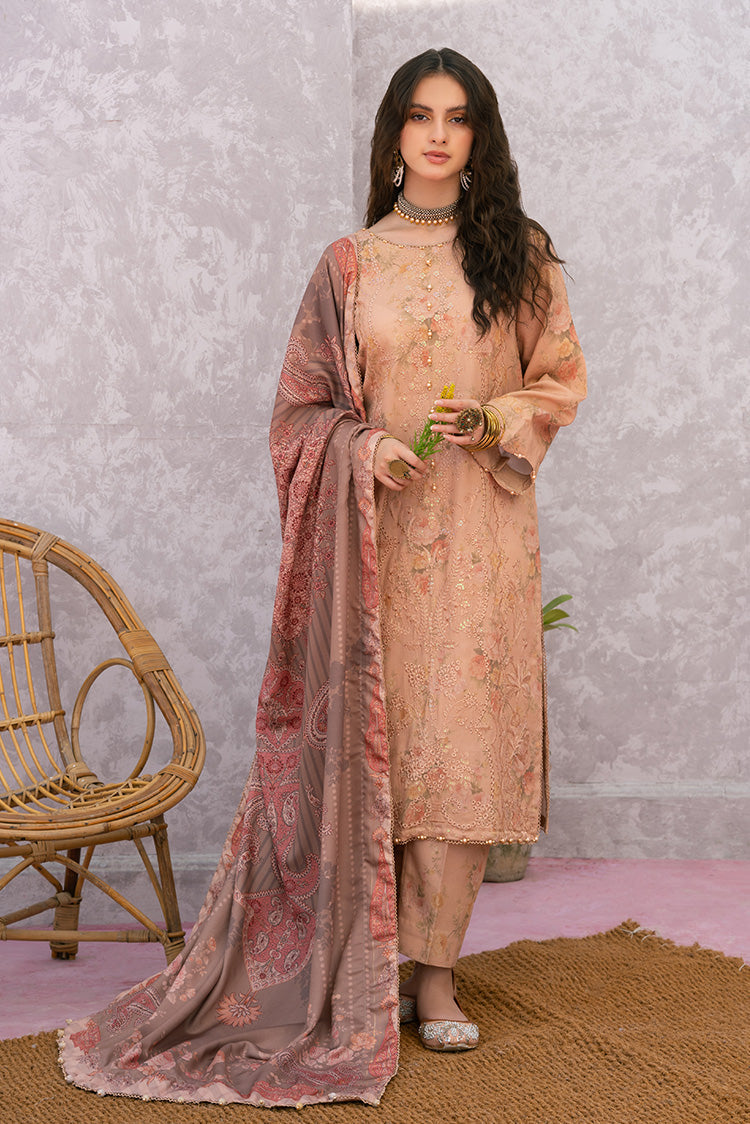 3-PC Unstitched Digital Printed Viscose Suit