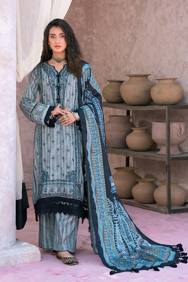 3-PC Unstitched Digital Printed Viscose Suit