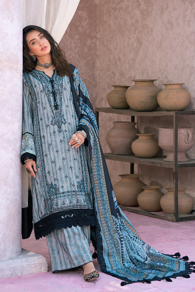 3-PC Unstitched Digital Printed Viscose Suit