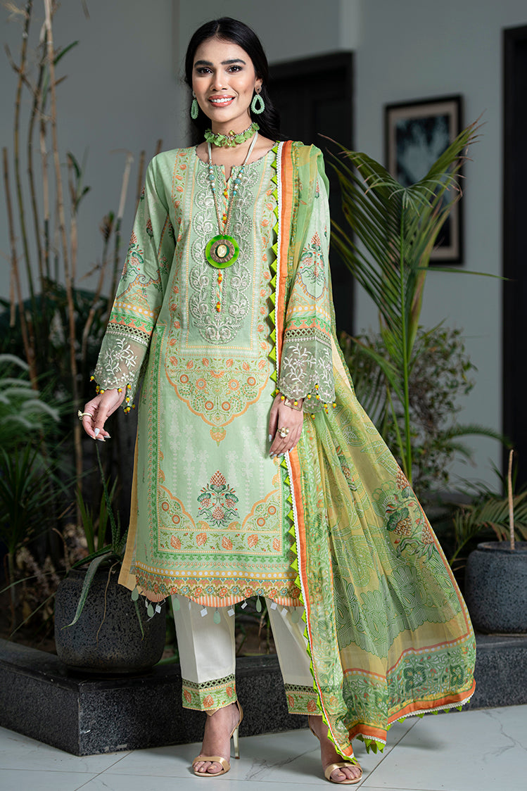 3-PC Unstitched Digital Printed Lawn Suit