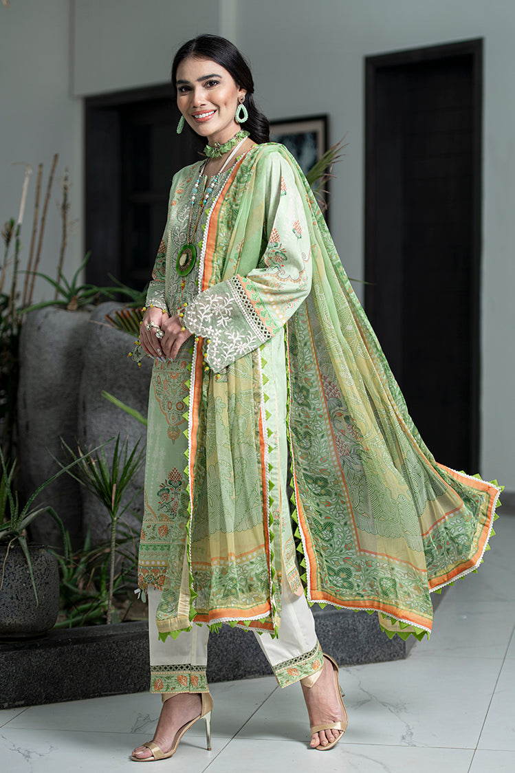 3-PC Unstitched Digital Printed Lawn Suit