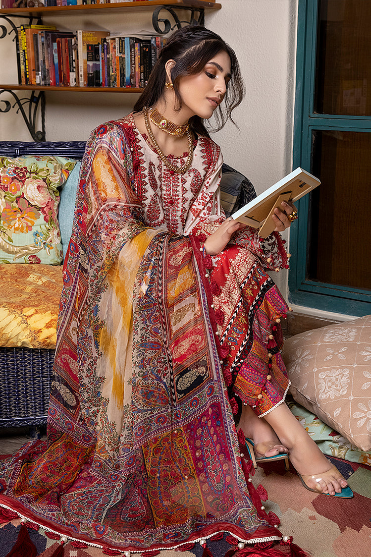 3-PC Unstitched Digital Printed Lawn Suit