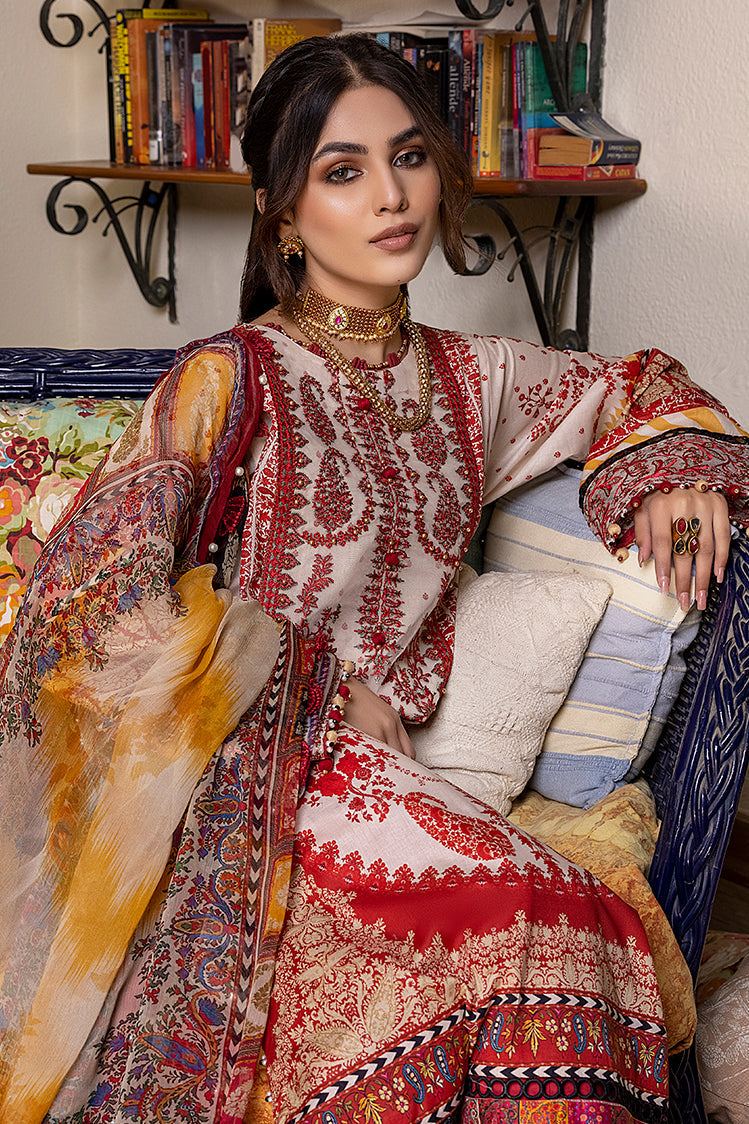 3-PC Unstitched Digital Printed Lawn Suit