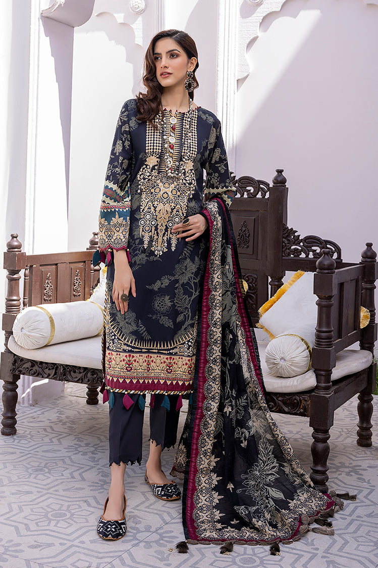 3-PC Unstitched Digital Printed Lawn Suit