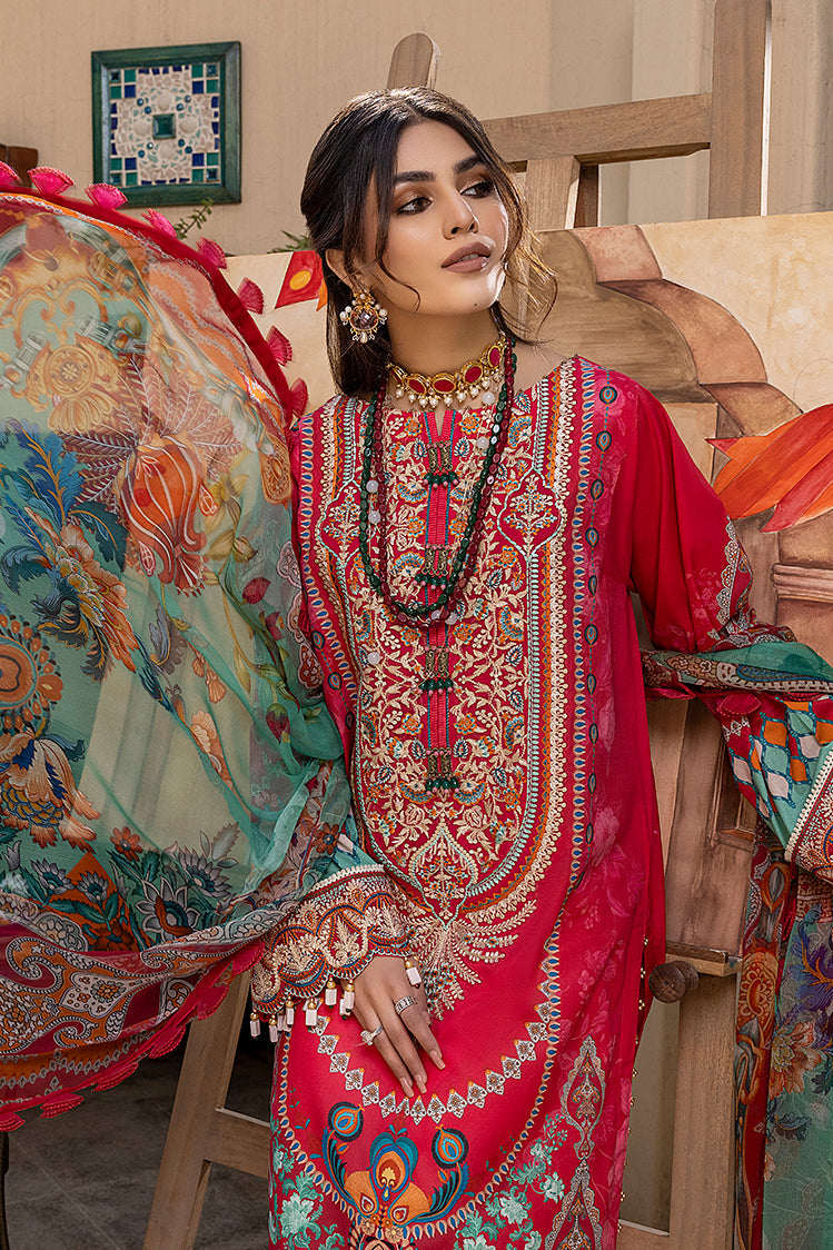 3-PC Unstitched Digital Printed Lawn Suit