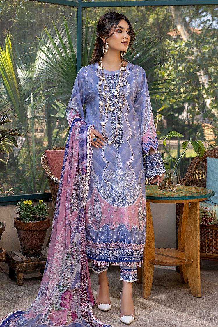 3-PC Unstitched Digital Printed Lawn Suit