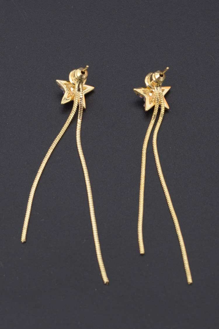 Star Shape Chain Drop Earring