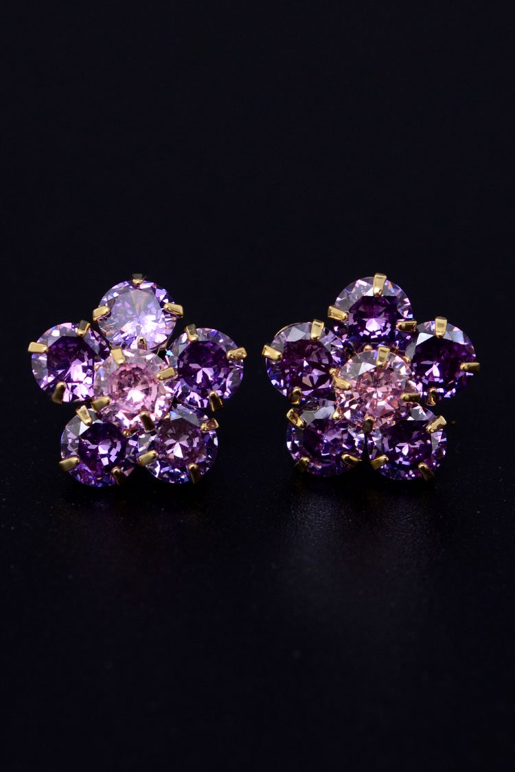 Flower Shape Stud Earrings