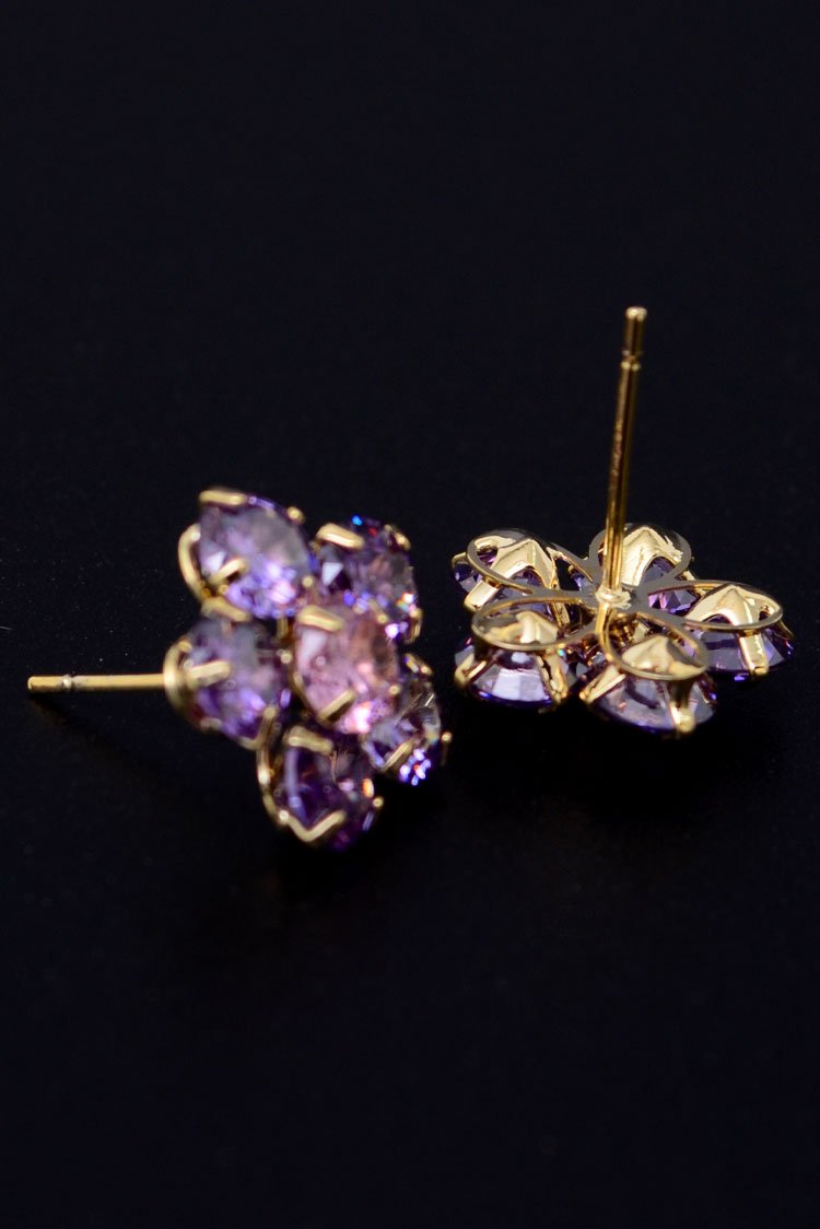 Flower Shape Stud Earrings