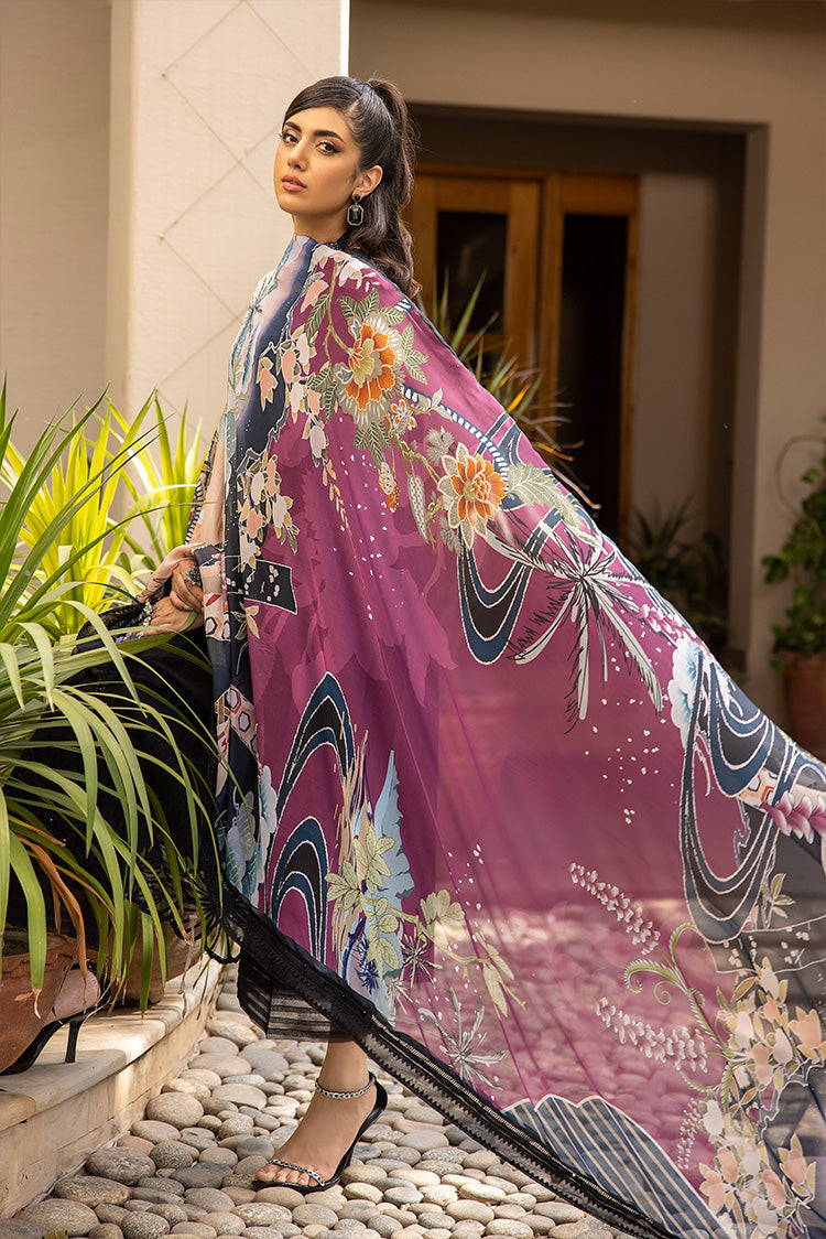 3-PC Unstitched Embroidered Lawn Suit