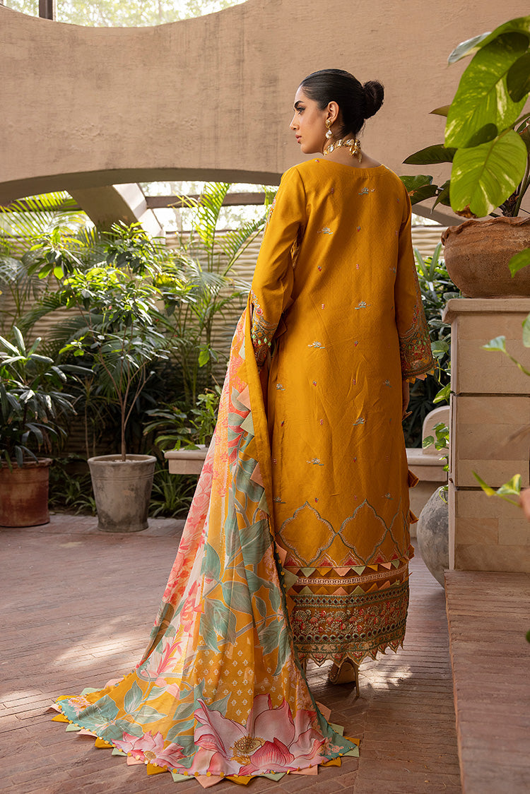 3-PC Unstitched Embroidered Lawn Suit