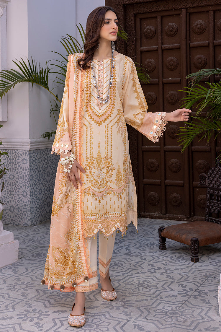 3-PC Unstitched Digital Printed Lawn Suit