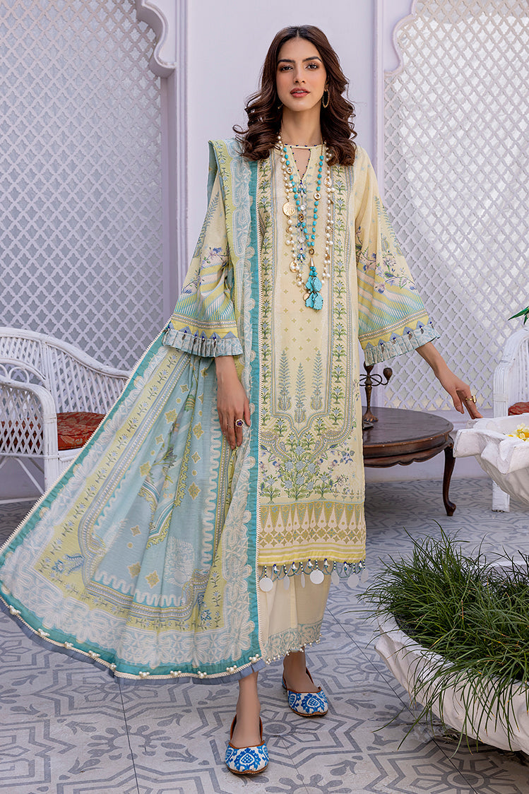 3-PC Unstitched Digital Printed Lawn Suit