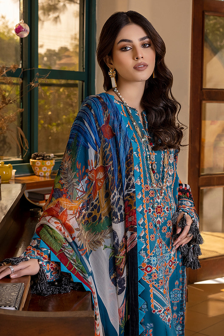 3-PC Unstitched Digital Printed Lawn Suit