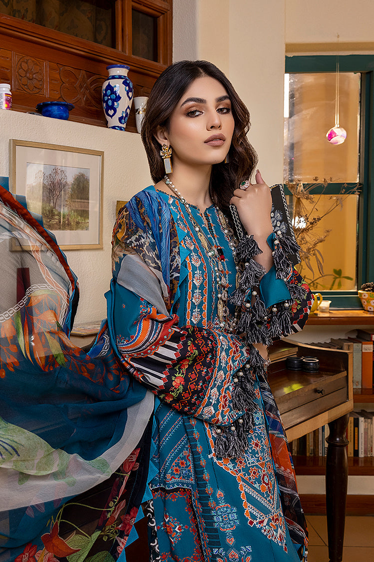 3-PC Unstitched Digital Printed Lawn Suit