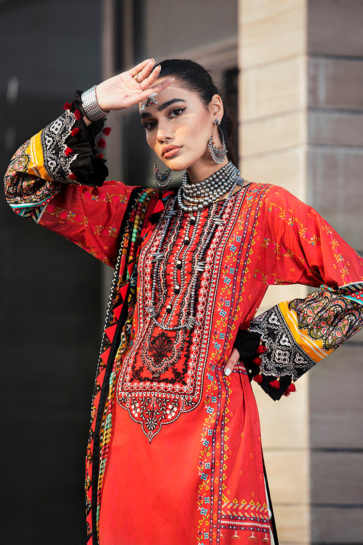 3-PC Unstitched Digital Printed Lawn Suit