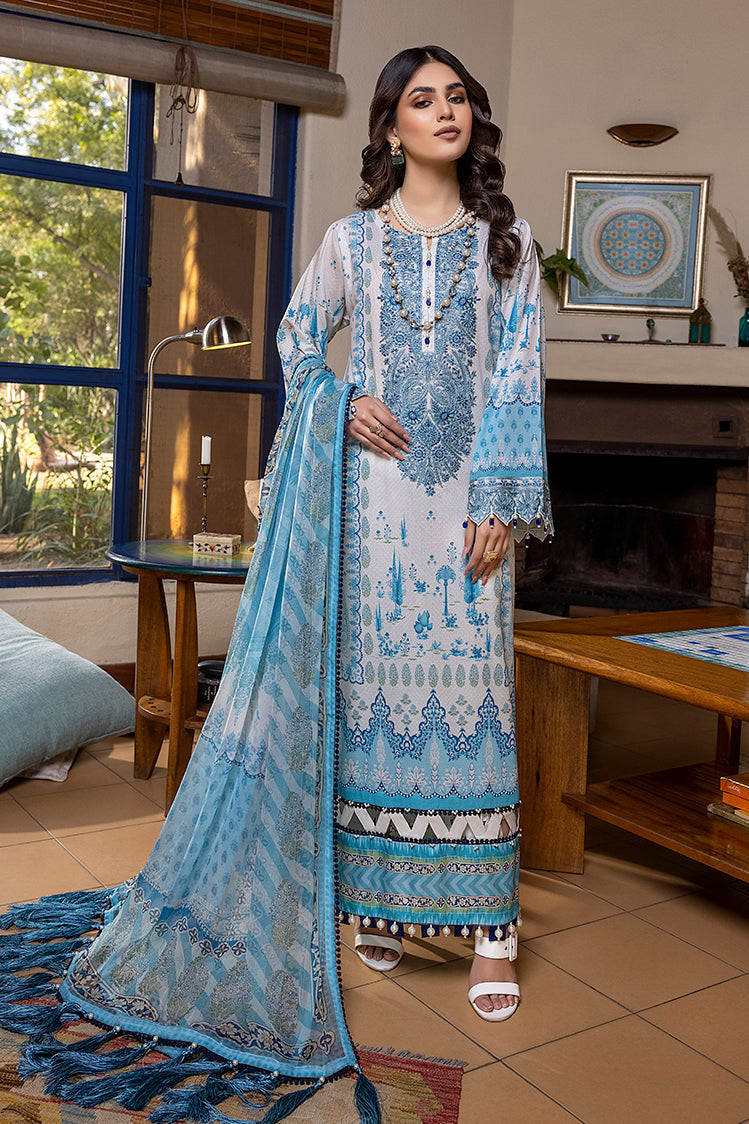 3-PC Unstitched Digital Printed Lawn Suit