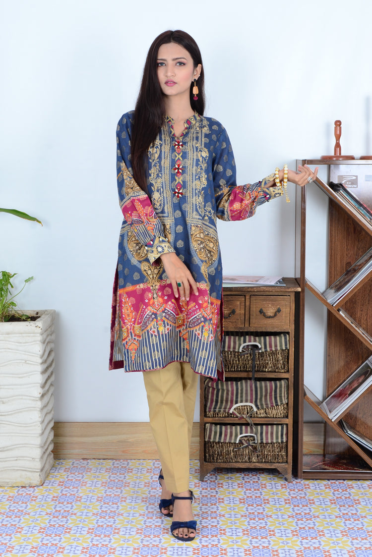 1-PC Unstitched Jacquard Kurti