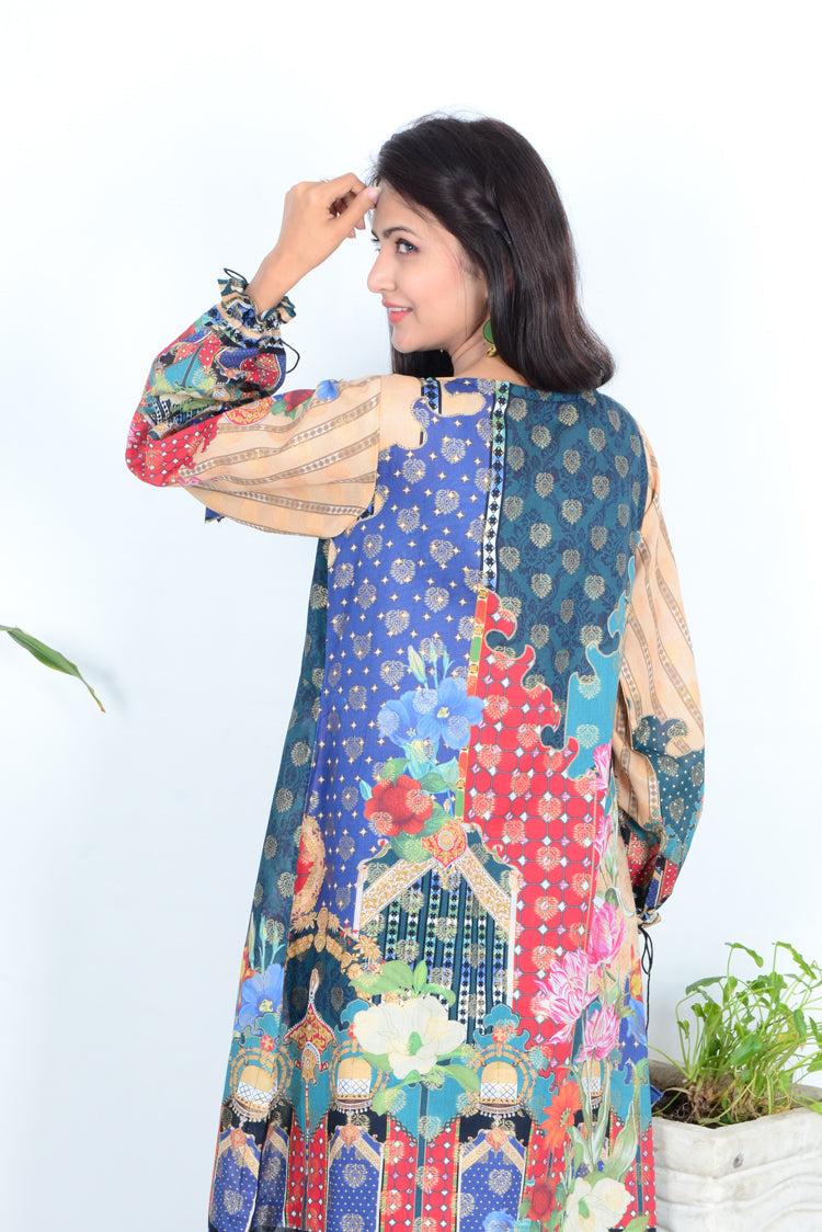 1-PC Unstitched Jacquard Kurti