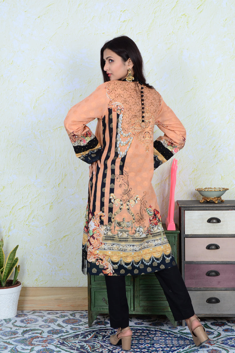 1-PC Unstitched Jacquard Kurti