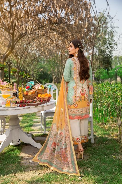 3-PC Unstitched Digital Printed Lawn Suit